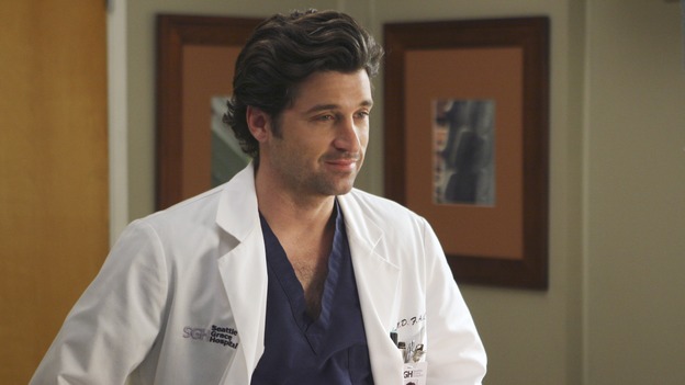GREY'S ANATOMY - "Six Days" - After a successful operation on his heart, George's father undergoes surgery for his cancer, Thatcher Grey visits Seattle Grace in order to see his new granddaughter, and Meredith discovers that Derek has trouble sleeping soundly, on "Grey's Anatomy," THURSDAY, JANUARY 4 (9:00-10:01 p.m., ET) on the ABC Television Network. (ABC/MICHAEL DESMOND)PATRICK DEMPSEY