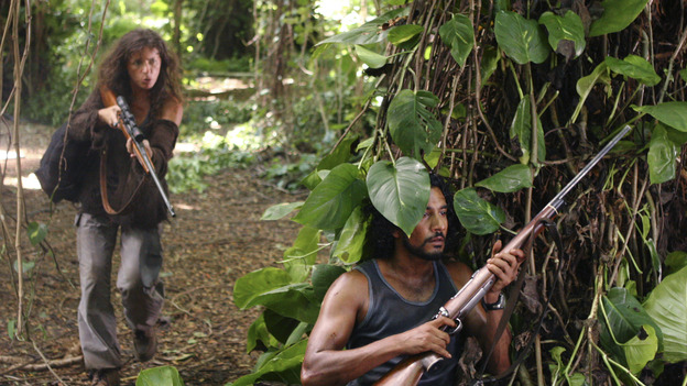 LOST - "Solitary" - Sayid's life is placed in grave danger after he stumbles upon the source of the mysterious French transmission. Meanwhile, Hurley has a ridiculous plan to make life on the island a little more civilized -- and it just might work -- on "Lost," WEDNESDAY, NOVEMBER 17 (8:00-9:00 p.m., ET), on the ABC Television Network. (ABC/MARIO PEREZ) MIRA FURLAN, NAVEEN ANDREWS