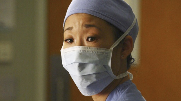GREY'S ANATOMY - "Great Expectations" - While rumors of the Chief's departure spread among the hospital staff, Bailey proposes the creation of a free clinic, and a Seattle Grace doctor receives a proposal of a different sort, on "Grey's Anatomy," THURSDAY, JANUARY 25 (9:00-10:01 p.m., ET) on the ABC Television Network. (ABC/SCOTT GARFIELD)SANDRA OH
