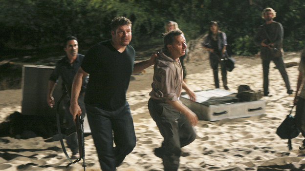LOST - "LA X" - "Lost" returns for its final season of action-packed mystery and adventure -- that will continue to bring out the very best and the very worst in the people who are lost -- on the season premiere of "Lost," TUESDAY, FEBRUARY 2 (9:00-11:00 p.m., ET) on the ABC Television Network. On the season premiere episode, "LA X" Parts 1 & 2, the aftermath from Juliet's detonation of the hydrogen bomb is revealed. (ABC/MARIO PEREZ)NESTOR CARBONELL, BRAD WILLIAM HENKE, MICHAEL EMERSON