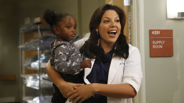 GREY'S ANATOMY - "Beautiful Doom" - In this Meredith & Cristina-centric episode, the two friends continue to cope with life after the plane crash and their ever-growing responsibilities at their respective hospitals. As Meredith juggles taking care of Zola with a case that hits close to home, Cristina assists Dr. Thomas on a challenging heart surgery, on "Grey's Anatomy," THURSDAY, NOVEMBER 8 (9:00-10:02 p.m., ET) on the ABC Television Network. (ABC/KELSEY MCNEAL)SARA RAMIREZ