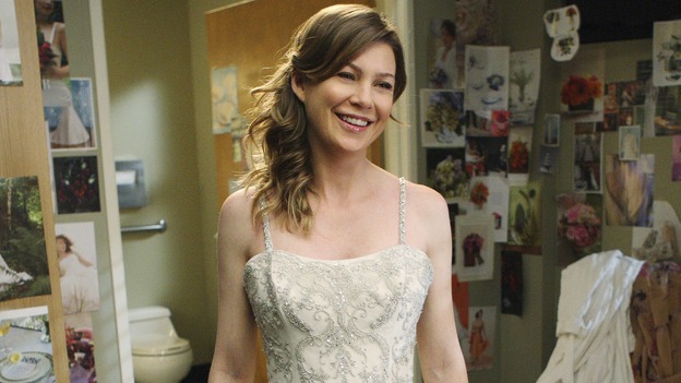 GREY'S ANATOMY - "Sweet Surrender" - Meredith tries on wedding dresses for Izzie, on "Grey's Anatomy," THURSDAY, APRIL 23 (9:00-10:02 p.m., ET) on the ABC Television Network. (ABC/CRAIG SJODIN) ELLEN POMPEO
