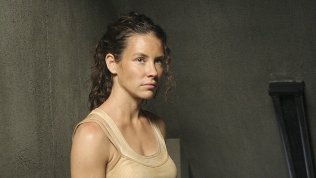 LOST - "Eggtown" - Kate's need to get information out of the hostage may jeopardize her standing with Locke -- as well as with Sawyer -- on "Lost," THURSDAY, FEBRUARY 21 (9:00-10:02 p.m., ET) on the ABC Television Network. (ABC/MARIO PEREZ)EVANGELINE LILLY, KEN LEUNG