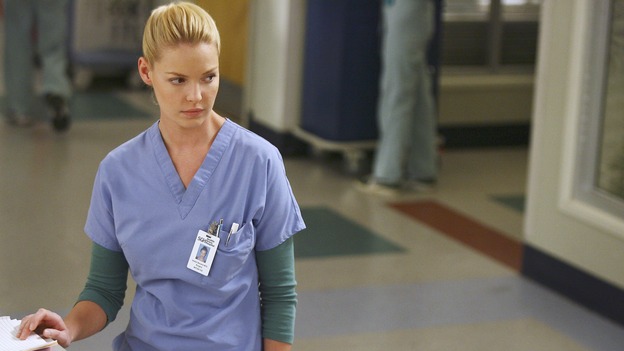 GREY'S ANATOMY - "Great Expectations" - While rumors of the Chief's departure spread among the hospital staff, Bailey proposes the creation of a free clinic, and a Seattle Grace doctor receives a proposal of a different sort, on "Grey's Anatomy," THURSDAY, JANUARY 25 (9:00-10:01 p.m., ET) on the ABC Television Network. (ABC/SCOTT GARFIELD)KATHERINE HEIGL