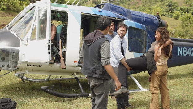 LOST - "Confirmed Dead" - The survivors begin to question the intentions of their supposed rescuers when four strangers arrive on the island, on "Lost," THURSDAY, FEBRUARY 7 (9:00-10:02 p.m., ET) on the ABC Television Network. (ABC/MARIO PEREZ)NAVEEN ANDREWS, KEN LEUNG, MATTHEW FOX, JEREMY DAVIES, MARSHA THOMASON, EVANGELINE LILLY