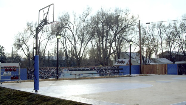 EXTREME MAKEOVER HOME EDITION - "Medeiros Family and Correa Family," - Basketball Court, on "Extreme Makeover Home Edition," Sunday, February 13th on the ABC Television Network.