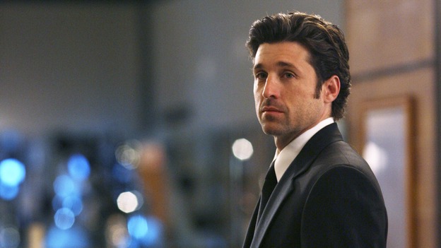 GREY'S ANATOMY - In the first hour of part two of the season finale of ABC's "Grey's Anatomy" -- "Deterioration of the Fight or Flight Response" -- Izzie and George attend to Denny as the pressure increases to find him a new heart, Cristina suddenly finds herself in charge of an ER, and Derek grapples with the realization that the life of a friend is in his hands. In the second hour, "Losing My Religion," Richard goes into interrogation mode about a patient's condition, Callie confronts George about his feelings for her, and Meredith and Derek meet about Doc. Part two of the season finale of "Grey's Anatomy" airs MONDAY, MAY 15 (9:00-11:00 p.m., ET) on the ABC Television Network. (ABC/SCOTT GARFIELD)PATRICK DEMPSEY