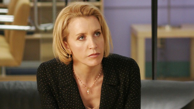 DESPERATE HOUSEWIVES - "It Wasn't Meant to Happen" - Karl breaks up with Edie, who has no idea that Susan is now the 'other woman,' Lynette tries to help Ed heat up his sex life, Bree finds out that Peter has another addiction, and Lily's father comes back to claim his daughter, on "Desperate Housewives," SUNDAY, APRIL 30 (9:00-10:00 p.m., ET) on the ABC Television Network.  (ABC/RON TOM)FELICITY HUFFMAN