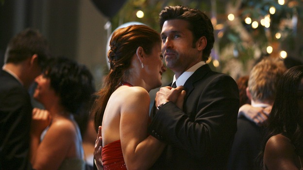 GREY'S ANATOMY - In the first hour of part two of the season finale of ABC's "Grey's Anatomy" -- "Deterioration of the Fight or Flight Response" -- Izzie and George attend to Denny as the pressure increases to find him a new heart, Cristina suddenly finds herself in charge of an ER, and Derek grapples with the realization that the life of a friend is in his hands. In the second hour, "Losing My Religion," Richard goes into interrogation mode about a patient's condition, Callie confronts George about his feelings for her, and Meredith and Derek meet about Doc. Part two of the season finale of "Grey's Anatomy" airs MONDAY, MAY 15 (9:00-11:00 p.m., ET) on the ABC Television Network. (ABC/SCOTT GARFIELD)KATE WALSH, PATRICK DEMPSEY