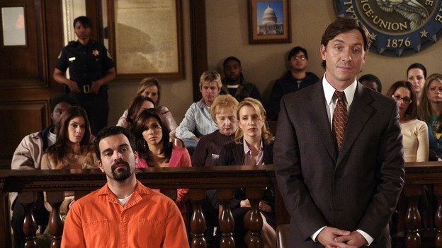DESPERATE HOUSEWIVES - - (ABC/DANNY FELD) (BACKGROUND) TERI HATCHER, EVA LONGORIA, FELICITY HUFFMAN (FOREFRONT) RICARDO ANTONIO CHAVIRA, SHAWN DOYLE