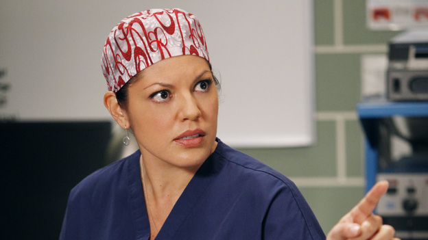 GREY'S ANATOMY - "This Magic Moment" - The doctors split into teams for a risky surgery involving conjoined twins; Bailey recruits Meredith to be a buffer between her and Ben when he puts pressure on moving their relationship to a more serious level; Richard teaches Alex a tough lesson in the OR; meanwhile Teddy questions Cristina about what exactly happened to Henry during his surgery, on Grey's Anatomy, THURSDAY, JANUARY 12 (9:00-10:02 p.m., ET) on the ABC Television Network. (ABC/KELSEY MCNEAL)SARA RAMIREZ