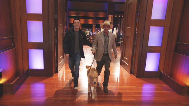 SHARK TANK 410A screen grab of Shark Tank ep 410 featuring guest Seth Macfarlane