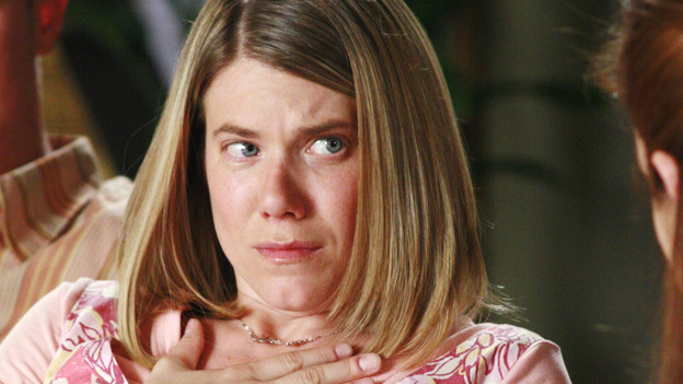 GREY'S ANATOMY - "The Other Side of This Life" - Addison takes temporary leave from Seattle Grace and makes a road trip to Los Angeles in order to visit some old friends from medical school. As Meredith continues to bond with her stepmother, Susan, Cristina reluctantly plans her wedding with the assistance of her mother, Helen, and Burke's mother, Mama Jane. Meanwhile, Derek must perform  emergency surgery on Ava/Jane Doe, as Alex continues his unfailing bedside manner with her, on "Grey's Anatomy," THURSDAY, MAY 3 (9:00-11:00 p.m., ET) on the ABC Television Network. (ABC/RON TOM)BECKY WAHLSTROM