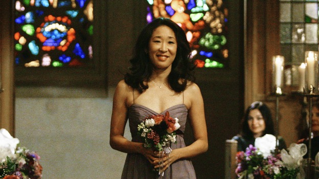 GREY'S ANATOMY - "What a Difference a Day Makes" - Cristina walks down the aisle, ready to perform her duties as Izzie's Maid of Honor, on "Grey's Anatomy," THURSDAY, MAY 7 (9:00-10:02 p.m., ET) on the ABC Television Network. SANDRA OH