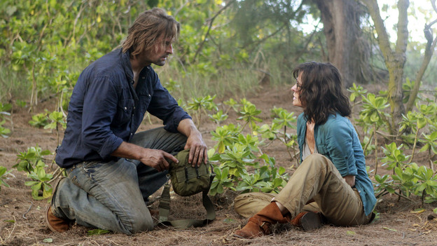 LOST - "Recon" - Locke tasks Sawyer with a mission, on "Lost," TUESDAY, MARCH 23 (9:00-10:00 p.m., ET) on the ABC Television Network.  (ABC/MARIO PEREZ)JOSH HOLLOWAY, SHEILA KELLEY