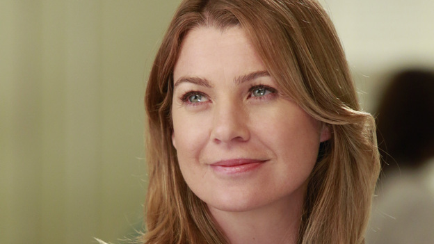 GREY'S ANATOMY - "Love Turns You Upside Down" - The new batch of interns find themselves involved in all the drama at Seattle Grace: Meredith asks Heather to go above and beyond to help fix Derek's hand; Cristina starts a healthy competition between Stephanie and Leah, which inadvertently leads to a medical emergency for Cristina's patient; Alex sees Jo in a new light as they work to save a baby's life, and April teaches Shane a valuable lesson during "lumps and bumps" duty, on "Grey's Anatomy," THURSDAY, DECEMBER 6 (9:00-10:02 p.m., ET) on the ABC Television Network. (ABC/RON TOM)ELLEN POMPEO