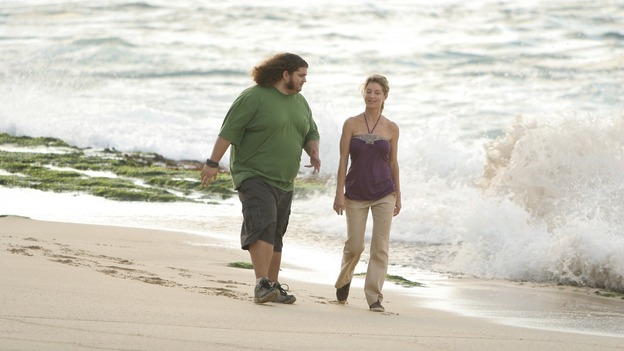 LOST - "Fire + Water" - When Charlie's vividly surreal dreams lead him to believe Claire's baby, Aaron, is in danger, Locke suspects Charlie may be using again. Meanwhile, Sawyer encourages Hurley to act on his attraction to Libby, on "Lost," WEDNESDAY, JANUARY 25 (9:00-10:00 p.m., ET), on the ABC Television Network. (ABC/MARIO PEREZ)JORGE GARCIA, CYNTHIA WATROS
