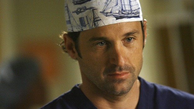GREY'S ANATOMY - "Piece of My Heart" - Addison returns to Seattle Grace to perform an operation and is taken aback by all of the changes in her old co-workers' lives. Meanwhile Meredith and Derek's clinical trial has its first patient, and Rebecca/Ava returns with shocking news for Alex, on "Grey's Anatomy," THURSDAY, MAY 1 (9:00-10:01 p.m., ET) on the ABC Television Network.  (ABC/SCOTT GARFIELD)PATRICK DEMPSEY