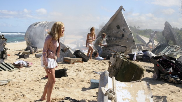 LOST - "Expos" - Hurley begins to suspect that Sawyer may be involved in an island mystery surrounding two fellow survivors, and Sun learns the truth about her past kidnapping attempt by "The Others," on "Lost," WEDNESDAY, MARCH 28 (10:00-11:00 p.m., ET), on the ABC Television Network. (ABC/MARIO PEREZ)MAGGIE GRACE, KIELE SANCHEZ (BACKGROUND)