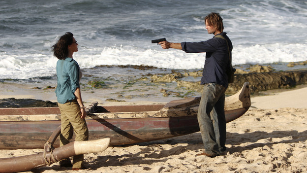 LOST - "Recon" - Locke tasks Sawyer with a mission, on "Lost," TUESDAY, MARCH 23 (9:00-10:00 p.m., ET) on the ABC Television Network.  (ABC/MARIO PEREZ)SHEILA KELLEY, JOSH HOLLOWAY