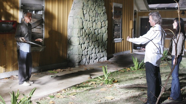 LOST - "Namaste" - When some old friends drop in unannounced, Sawyer is forced to further perpetuate his lie in order to protect them, on "Lost," WEDNESDAY, MARCH 18 (9:00-10:02 p.m., ET) on the ABC Television Network. (ABC/MARIO PEREZ)JOHN TERRY, JEFF FAHEY, YUNJIN KIM