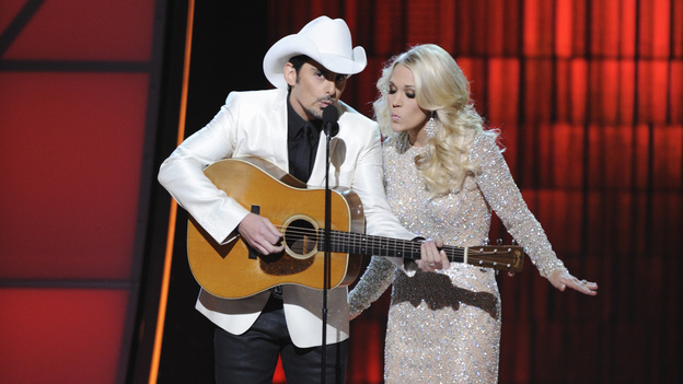 THE 46TH ANNUAL CMA AWARDS - THEATRE - "The 46th Annual CMA Awards" airs live THURSDAY, NOVEMBER 1 (8:00-11:00 p.m., ET) on ABC live from the Bridgestone Arena in Nashville, Tennessee. (ABC/KATHERINE BOMBOY-THORNTON)BRAD PAISLEY, CARRIE UNDERWOOD