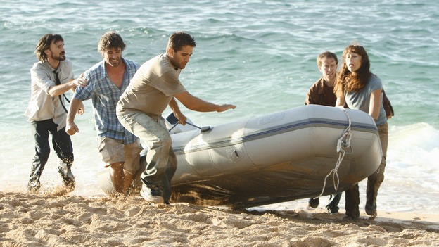 LOST - Awarded the 2005 Emmy and 2006 Golden Globe for Best Drama Series, "Lost" returns for its fifth season of action-packed mystery and adventure -- that will continue to bring out the very best and the very worst in the people who are lost, WEDNESDAY, JANUARY 21 (9:00-11:00 p.m., ET) on the ABC Television Network. In the first part of the season premiere, entitled "Because You Left," the remaining island survivors start to feel the effects of the aftermath of moving the island, and Jack and Ben begin their quest to reunite the Oceanic 6 in order to return to the island with Locke's body in an attempt to save their former fellow castaways. (ABC/MARIO PEREZ) JEREMY DAVIES (LEFT)