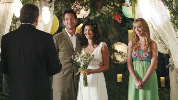 DESPERATE HOUSEWIVES - "Getting Married Today" - A double wedding for two desperate housewives, Bree and Orson Hodge return to wisteria lane, and Lynette's estranged mother shows up on her doorstep, on the Season Finale of "Desperate Housewives," SUNDAY, MAY 20 (9:00-10:02 p.m., ET) on the ABC Television Network. (ABC/RON TOM)STEVE TYLER, JAMES DENTON, TERI HATCHER, ANDREA BOWEN