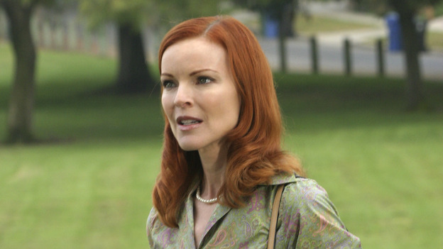 DESPERATE HOUSEWIVES - "Suspicious Minds" -- Looking to give her life a purpose, Gabrielle decides to organize a glamorous Halston fashion show for charity highlighting the ladies of Wisteria Lane. But Susan is less than charitable toward her friend when she discovers Gabrielle's shocking secret. Meanwhile, Lynette uses her business acumen to poach a nanny, and Bree decides to take Andrew's out-of-control behavior into her own hands, on "Desperate Housewives," SUNDAY, XXXXXXXX (9:00-10:00 p.m., ET) on the ABC Television Network. (ABC/SCOTT GARFIELD)MARCIA CROSS