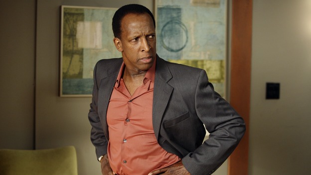 PRIVATE PRACTICE - "In Which Sam Receives an Unexpected Visitor..." - Cooper hires an "entertainer" named Ginger for Sam as a way to jump start his new life as a single person, causing not only Naomi to become jealous, but Addison as well, after Ginger seeks Pete's help with a medical condition; and the Oceanside Wellness Group doctors and Saint Ambrose Hospital Chief of Staff Dr. Charlotte King work together to find the cause of a baby's illness, on "Private Practice," WEDNESDAY, OCTOBER 10 (9:00-10:01 p.m., ET) on the ABC Television Network. (ABC/DANNY FELD)DORIAN HAREWOOD