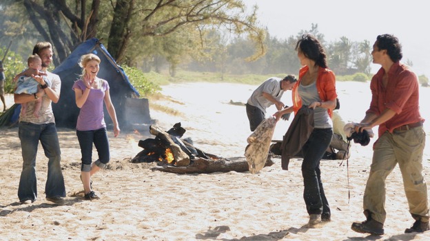 LOST -  "The Man Behind the Curtain" - Ben begrudgingly begins to introduce Locke to the secrets of the island, beginning with the mysterious Jacob. Meanwhile, Juliet's secret goes public, on "Lost," WEDNESDAY, MAY 9 (10:00-11:00 p.m., ET), on the ABC Television Network. (ABC/MARIO PEREZ)DOMINIC MONAGHAN, EMILIE DE RAVIN, YUNJIN KIM, DANIEL DAE KIM