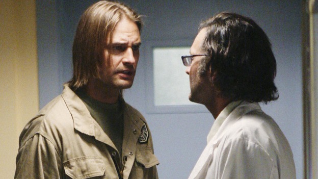 LOST - "LaFleur" - Sawyer perpetuates a lie with some of the other island survivors in order to protect themselves from mistakes of the past, on "Lost," WEDNESDAY, MARCH 4 (9:00-10:02 p.m., ET) on the ABC Television Network. (ABC/MARIO PEREZ)JOSH HOLLOWAY, CHRISTOPHER JAYMES