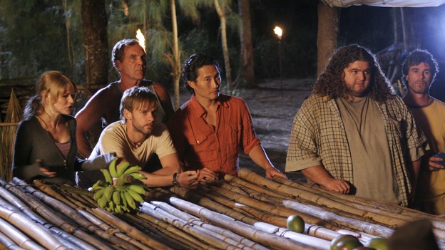LOST - "The Man Behind the Curtain" - Ben begrudgingly begins to introduce Locke to the secrets of the island, beginning with the mysterious Jacob. Meanwhile, Juliet's secret goes public, on "Lost," WEDNESDAY, MAY 9 (10:00-11:00 p.m., ET), on the ABC Television Network. (ABC/MARIO PEREZ)EMILIE DE RAVIN, DOMINIC MONAGHAN, DANIEL DAE KIM, JORGE GARCIA