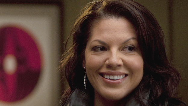 GREY'S ANATOMY - "Support System" - A devastated Cristina presses Owen to confess the intimate details of his affair; Mark takes his new authority very seriously when he steps in as chief for the day and butts heads with Richard over a patient's liver transplant; and Callie deems Meredith ready for the boards, while the rest of the residents continue to stress about the exam. Meanwhile, Callie, Arizona and Bailey plan a much needed ladies night for Teddy, on "Grey's Anatomy," THURSDAY, APRIL 12 (10:01-11:00 p.m., ET) on the ABC Television Network. (ABC/RANDY HOLMES)SARA RAMIREZ