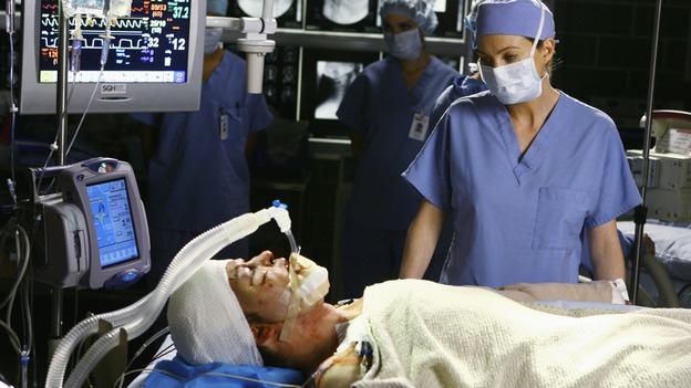 GREY'S ANATOMY - "Now or Never" - Dr. Meredith Grey watches over patient "John Doe," on "Grey's Anatomy," THURSDAY, MAY 14 (9:00-11:00 p.m., ET) on the ABC Television Network. T.R. KNIGHT, ELLEN POMPEO