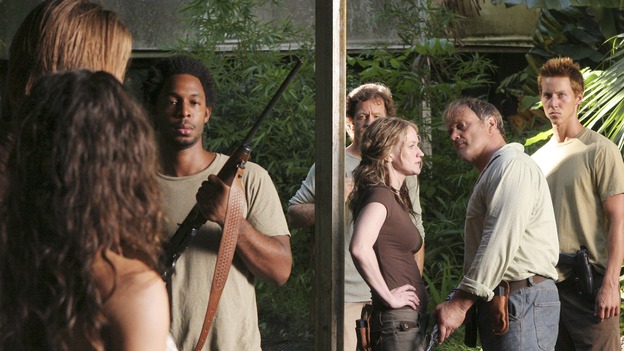 LOST - "The Glass Ballerina" - Colleen and Pickett of the Others. Kate and Sawyer are forced to work in harsh conditions by their captors, and Henry makes a very tempting offer to Jack that may prove difficult to refuse, on "Lost," WEDNESDAY, OCTOBER 18 (9:00-10:00 p.m., ET), on the ABC Television Network. (ABC/MARIO PEREZ) PAULA MALCOMSON, MICHAEL BOWEN