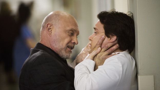 GREY'S ANATOMY - "Sweet Surrender" - Mr. Torres prepares to put the hurt on his former son-in-law, on "Grey's Anatomy," THURSDAY, APRIL 23 (9:00-10:02 p.m., ET) on the ABC Television Network. (ABC/RANDY HOLMES) HECTOR ELIZONDO, T.R. KNIGHT