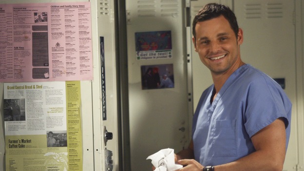 GREY'S ANATOMY - "Testing 1-2-3" - The interns take the biggest test of their careers, their first-year medical exams, as the residents attend to three injured mountain climbers. Meanwhile Callie's suspicions of George and Izzie grow, and Cristina struggles to write her wedding vows, on "Grey's Anatomy," THURSDAY, MAY 10 (9:00-10:01 p.m., ET) on the ABC Television Network. (ABC/SCOTT GARFIELD)JUSTIN CHAMBERS