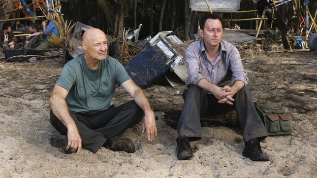 LOST - "Follow the Leader" - Jack and Kate find themselves at odds over the direction to take to save their fellow island survivors, Locke further solidifies his stance as leader of "The Others," and Sawyer and Juliet come under scrutiny from the Dharma Initiative, on "Lost," WEDNESDAY, MAY 6 (9:00-10:02 p.m., ET) on the ABC Television Network.  (ABC/MARIO PEREZ)TERRY O'QUINN, MICHAEL EMERSON