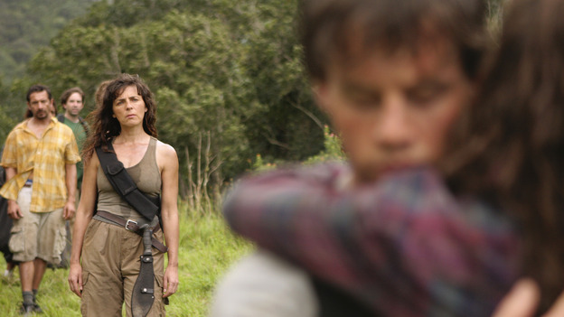 LOST- "Through the Looking Glass" - Jack and the castaways begin their efforts to make contact with Naomi's rescue ship, on the season finale of "Lost," WEDNESDAY, MAY 23 (9:00-11:00 p.m., ET), on the ABC Television Network. (ABC/MARIO PEREZ)MIRA FURLAN, BLAKE BASHOFF, TANIA RAYMONDE