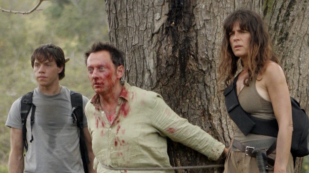 LOST - "Through the Looking Glass" - Jack and the castaways begin their efforts to make contact with Naomi's rescue ship, on the season finale of "Lost," WEDNESDAY, MAY 23 (9:00-11:00 p.m., ET), on the ABC Television Network. (ABC/MARIO PEREZ)BLAKE BASHOFF, MICHAEL EMERSON, MIRA FURLAN