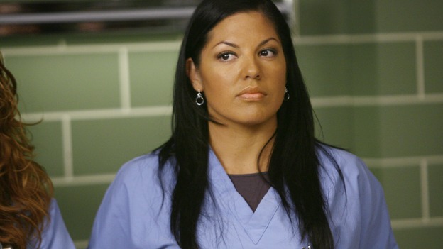 GREY'S ANATOMY - "Dream a Little Dream of Me" - Dr.&nbsp;Callie&nbsp;Torres, on "Grey's Anatomy," THURSDAY, SEPTEMBER 25 (9:00-11:00 p.m., ET) on the ABC Television Network. (ABC/SCOTT GARFIELD) SARA RAMIREZ
