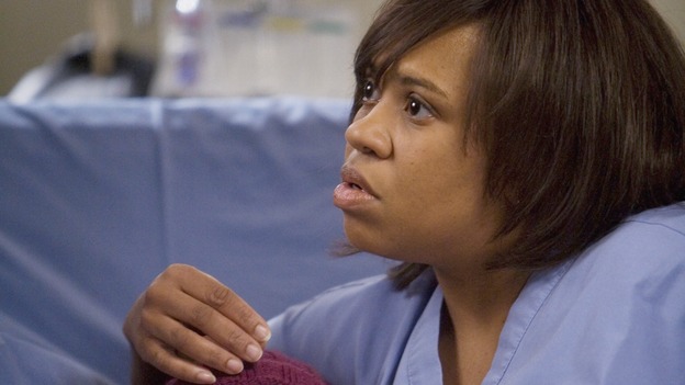 GREY'S ANATOMY - "Sweet Surrender" - Miranda comforts a dying child while her father struggles vainly to find a miracle cure, on "Grey's Anatomy," THURSDAY, APRIL 23 (9:00-10:02 p.m., ET) on the ABC Television Network. (ABC/RANDY HOLMES) MARY-CHARLES JONES, CHANDRA WILSON